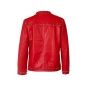LEATHER BOMBER INDIAN FIGHTER_RED