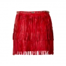 LEATHER SKIRT WILD GIRL_RED